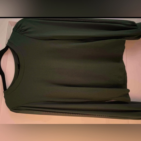 Prive Mesh Panel lantern sleeve shirt - Picture 2 of 2